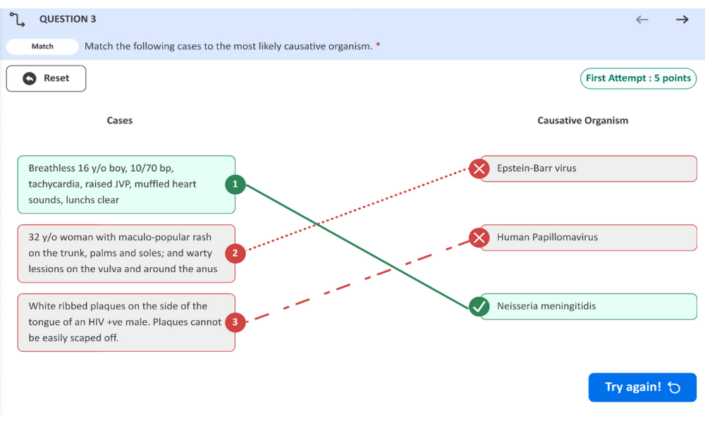 Matching Application Question Type Matching Application Question Type